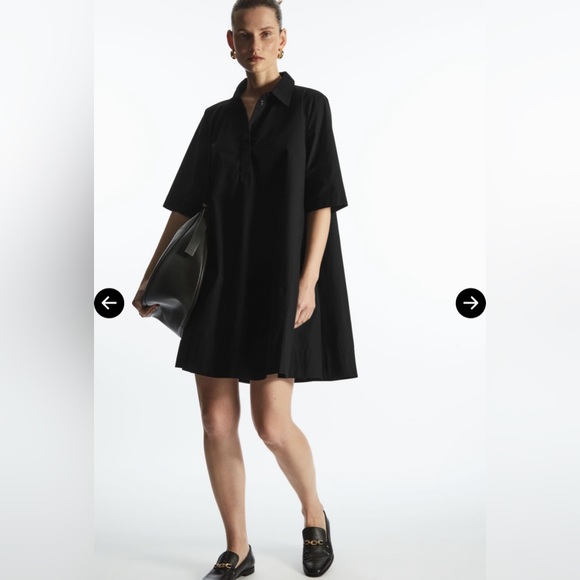 COS Dresses & Skirts - COS Pleated V-Neck Dress